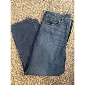 Good American Jeans Women Size 20 Dark Blue Good Legs Straight High Rise Stretch
